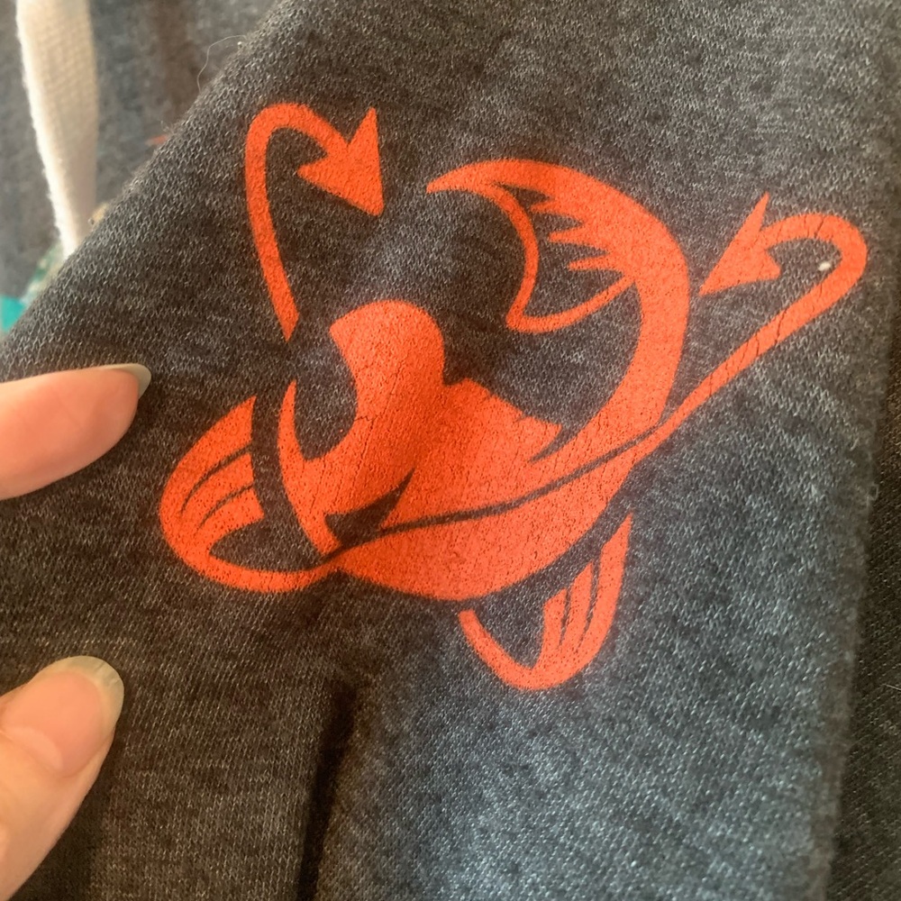 Nintendo Dark Gray Hoodie with Colorful Splatoon Design - Picture 4 of 6